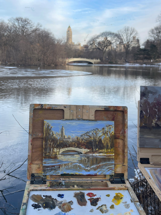 Bow Bridge in Winter