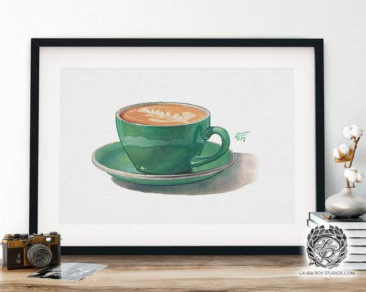 Watercolor Latte | Giclée Print