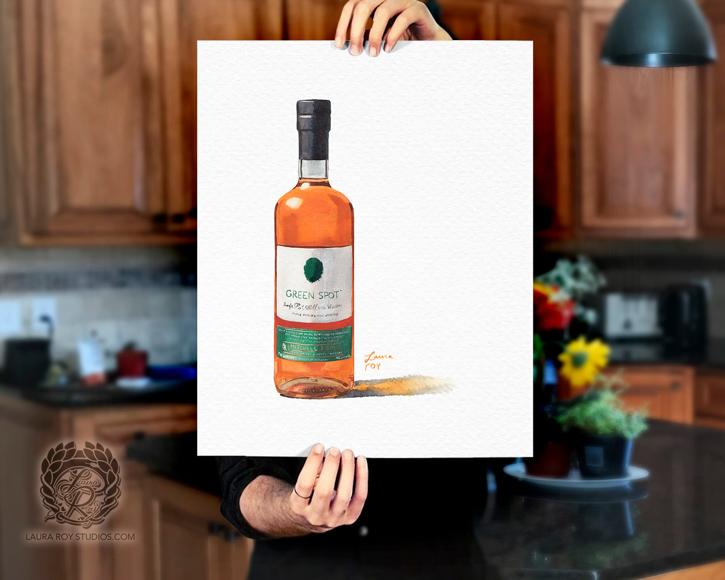 Green Spot Watercolor | Giclée Print