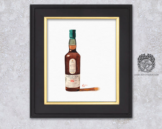 Lagavulin 16 Watercolor | Giclée Print