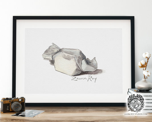 Salt Water Taffy Watercolor | Giclée Print
