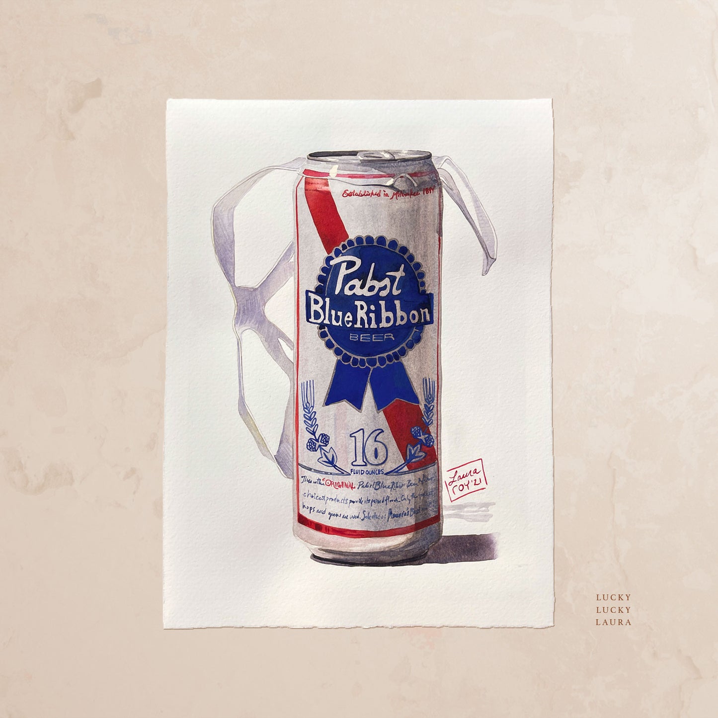 Can of PBR • Original Watercolor