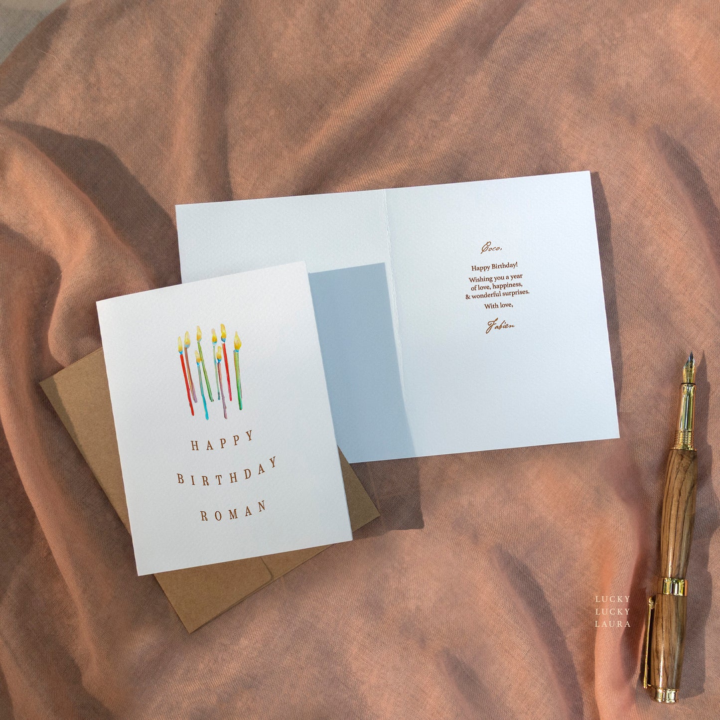 The Flickering Card | Personalized Birthday Candles Card