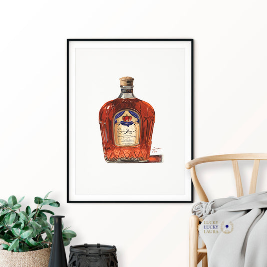 Crown Royal Watercolor | Giclée Print