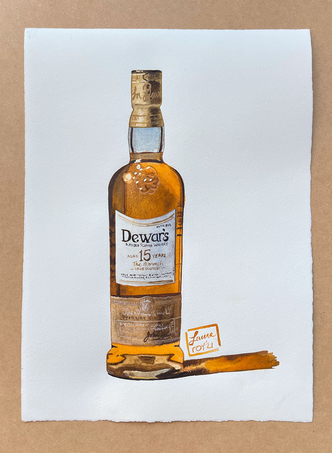 Bottle of Dewar's 15
