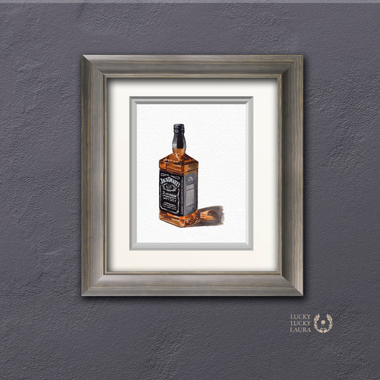 Jack Daniel's No. 7 Watercolor | Giclée Print