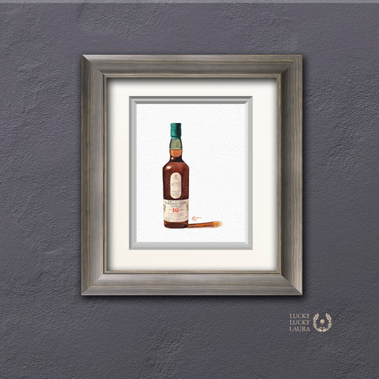 Lagavulin 16 Watercolor | Giclée Print
