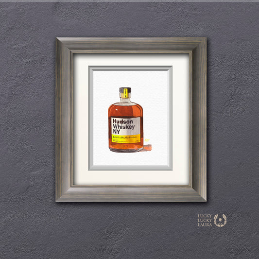 Hudson Whiskey Watercolor | Giclée Print