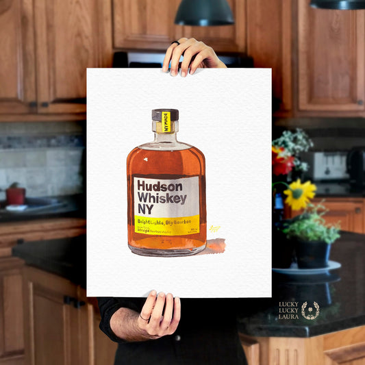 Hudson Whiskey Watercolor | Giclée Print