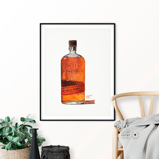 Bulleit Watercolor | Giclée Print