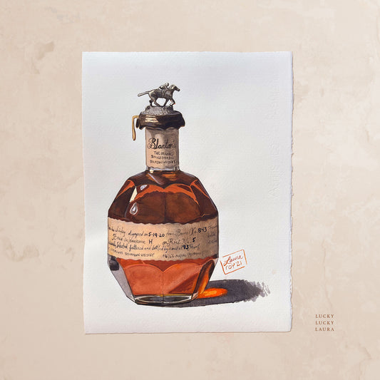 Bottle of Blanton's • Original Watercolor