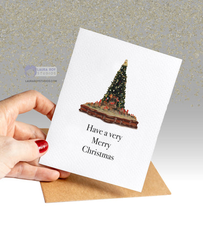 The Metropolitan Tree Holiday Card | Personalized NYC Met Christmas Tree Card