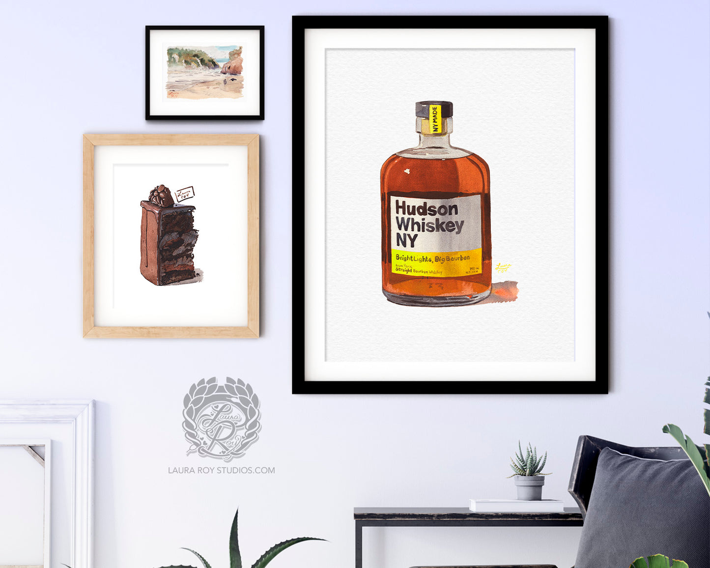 Hudson Whiskey Watercolor | Giclee Print
