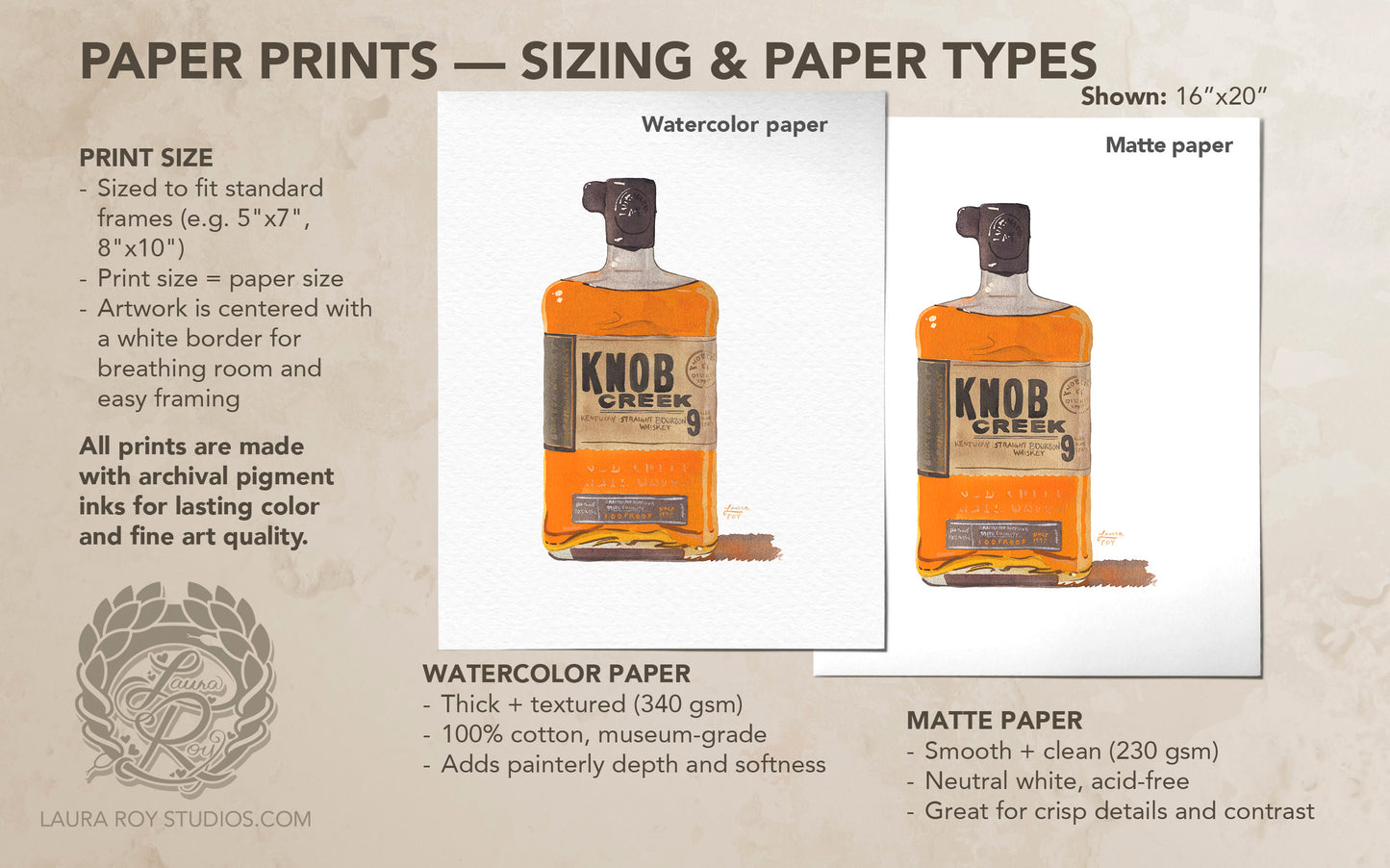 Knob Creek 9 Watercolor | Giclee Print