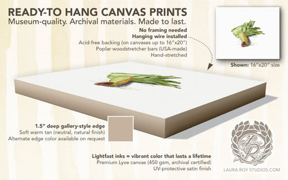 Partially Shucked Corn Watercolor Art Print – Rustic Harvest Illustration, Farmhouse Kitchen Decor