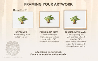 Partially Shucked Corn Watercolor Art Print – Rustic Harvest Illustration, Farmhouse Kitchen Decor