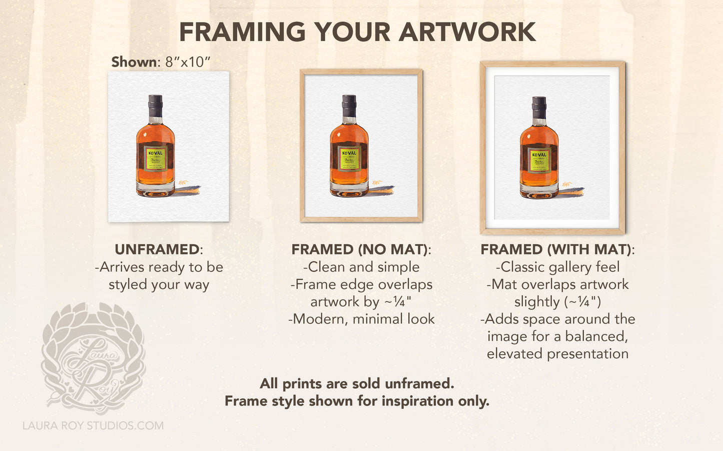 Koval Whiskey Watercolor | Giclee Print