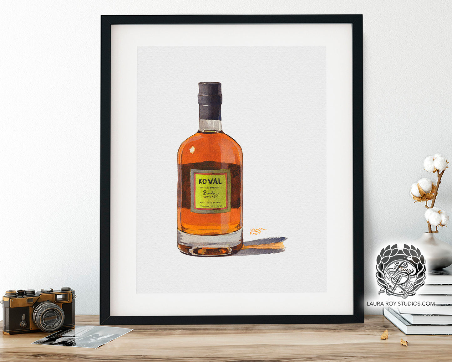 Koval Whiskey Watercolor | Giclee Print