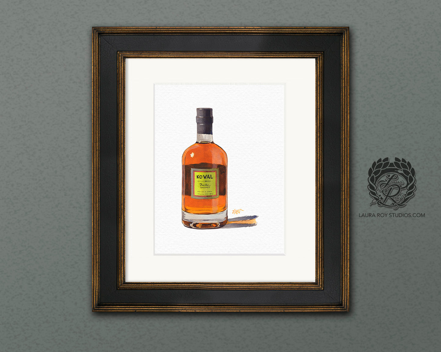 Koval Whiskey Watercolor | Giclee Print