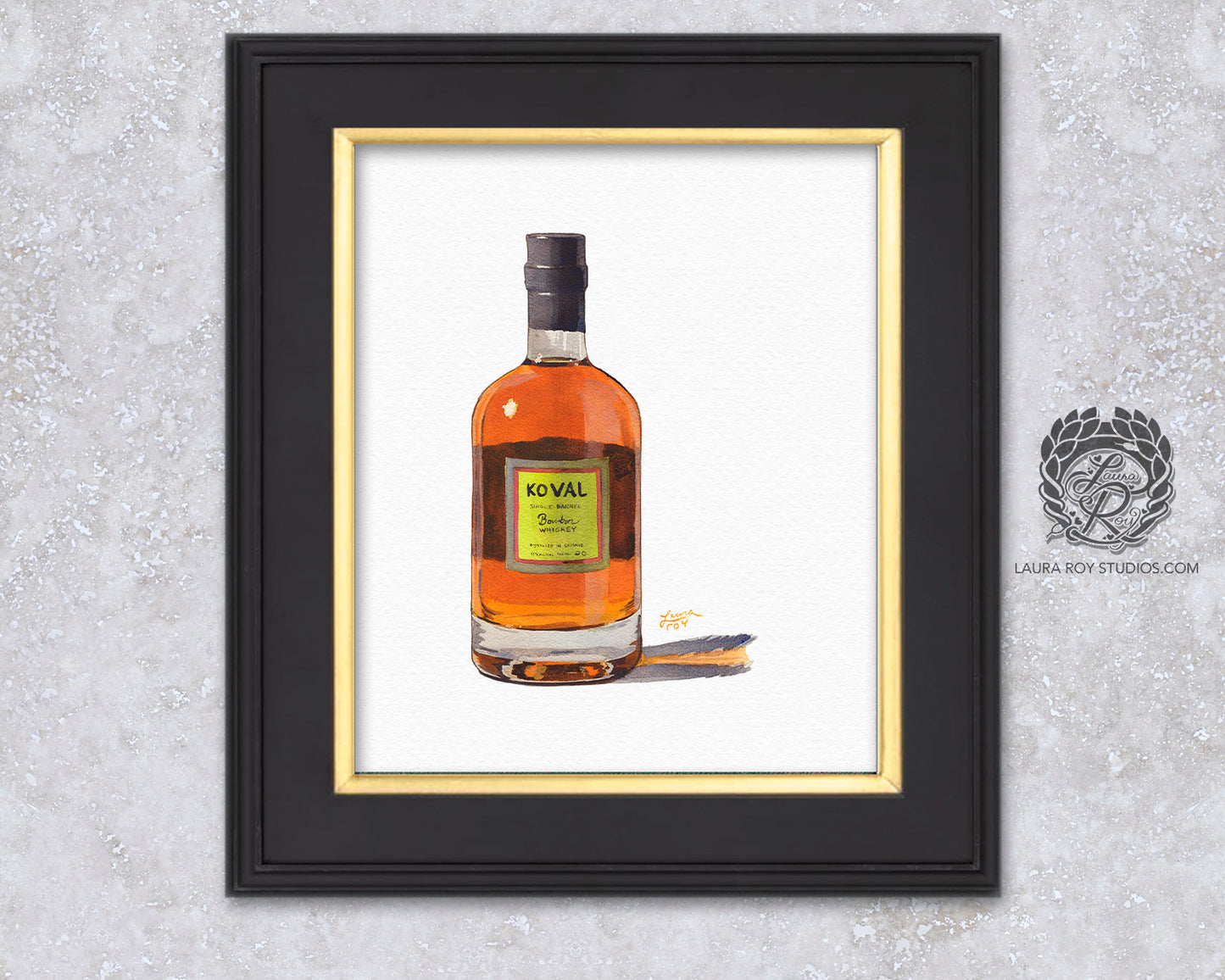 Koval Whiskey Watercolor | Giclee Print