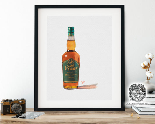 Weller Green Special Reserve Watercolor | Giclee Print