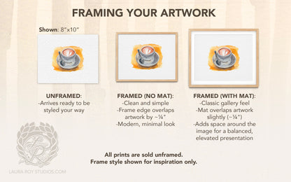Watercolor Cappuccino Giclée Print