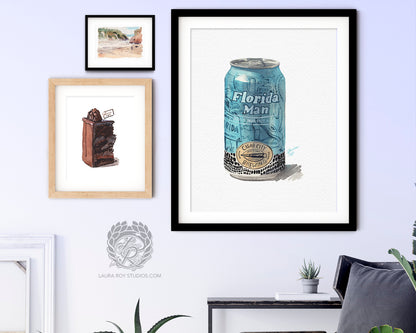 Florida Man Watercolor | Giclée Print