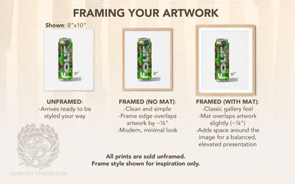 Four Loko Watermelon Watercolor | Giclée Print