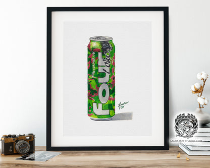 Four Loko Watermelon Watercolor | Giclée Print