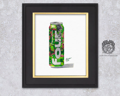 Four Loko Watermelon Watercolor | Giclée Print