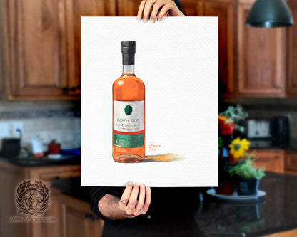 Green Spot Watercolor | Giclée Print