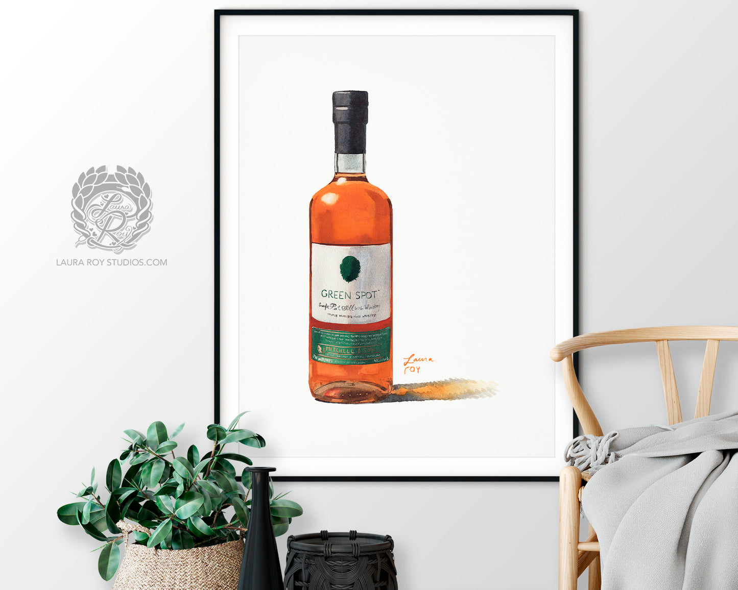 Green Spot Watercolor | Giclée Print