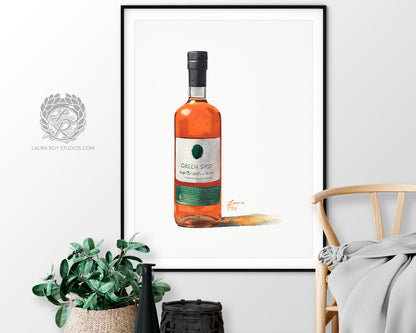 Green Spot Watercolor | Giclée Print