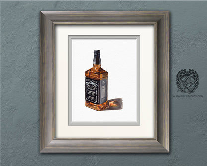Jack Daniel's No. 7 Watercolor | Giclée Print