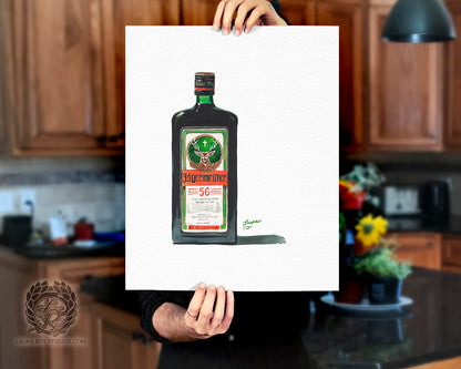 Jagermeister Watercolor | Giclée Print