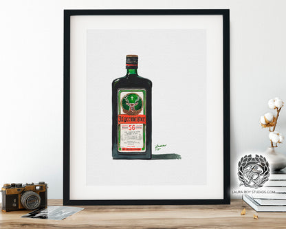 Jagermeister Watercolor | Giclée Print