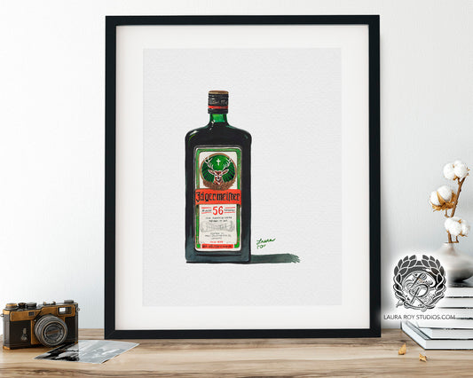 Jagermeister Watercolor | Giclée Print