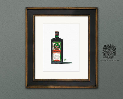 Jagermeister Watercolor | Giclée Print