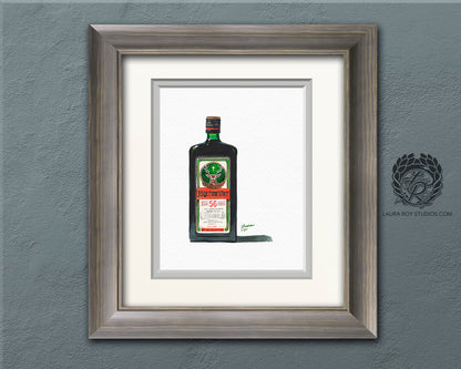 Jagermeister Watercolor | Giclée Print
