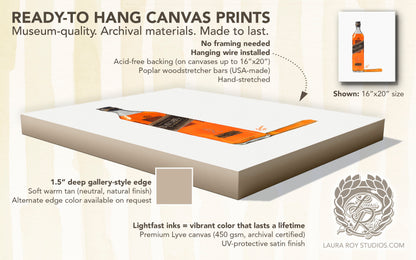 Johnny Walker Black Watercolor | Giclée Print
