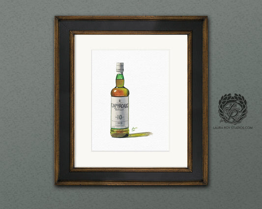 Laphroaig 10 Watercolor | Giclée Print