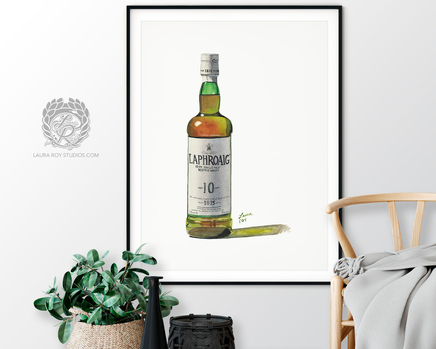 Laphroaig 10 Watercolor | Giclée Print
