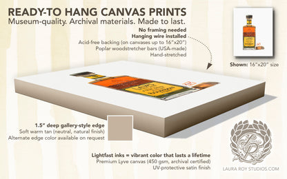Laws Four Grain Bourbon Watercolor | Giclee Print