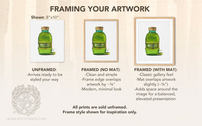 Mickey's Malt Liquor Watercolor | Giclée Print