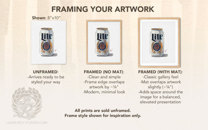 Miller Lite Watercolor | Giclée Print