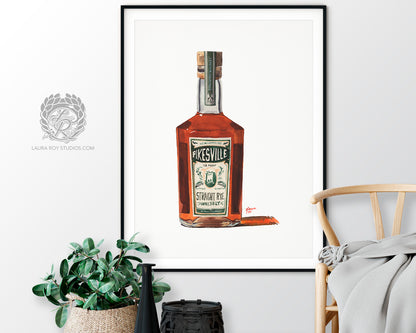 Pikesville Rye Watercolor | Giclée Print