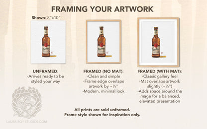 Pilsner Urquell Watercolor | Giclée Print