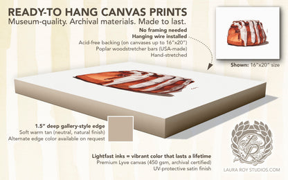 Pecan Cinnamon Roll Watercolor | Giclée Print