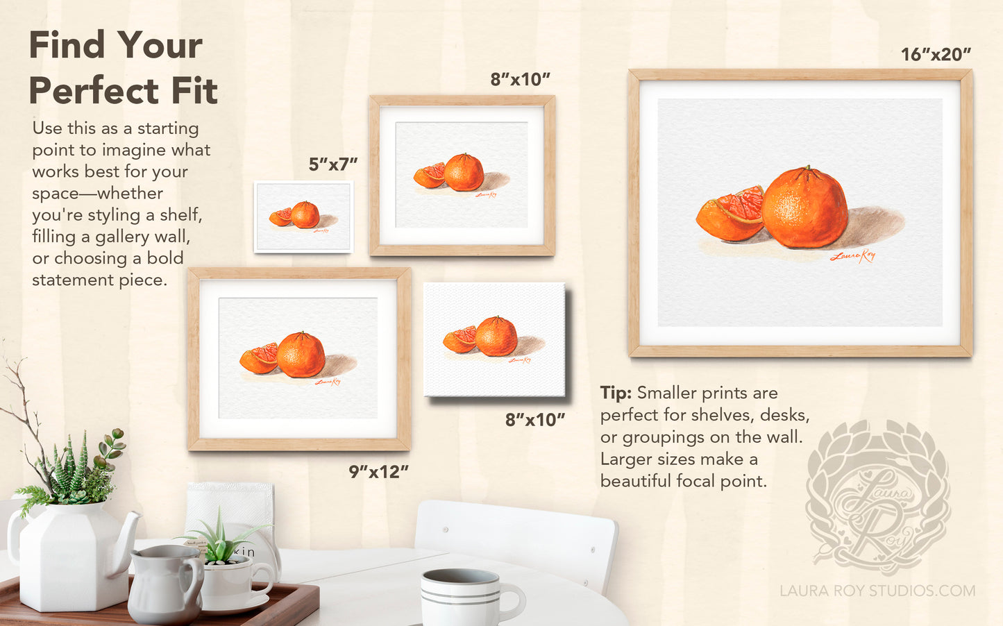 Tangerine Watercolor | Giclée Print
