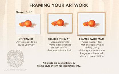 Tangerine Watercolor | Giclée Print
